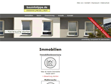 Tablet Screenshot of bauinfotipps.de